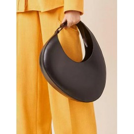 Women's Large Capacity Half Moon Crescent Design Underarm Shoulder Bag