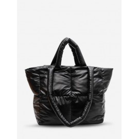 Large Quilted Puffer Shoulder Bag