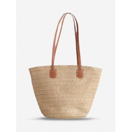 Vacation Beach Straw Raffia Shoulder Tote Bag